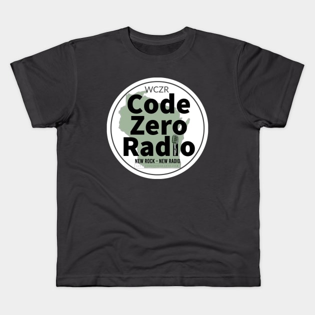 Code Zero Radio Logo Kids T-Shirt by Code Zero Radio